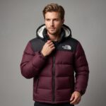 TNF 700 Series Premium Insulated Jacket. ( COLOUR - MERUN + NEVY ) - Image 3