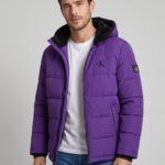 C K WINTER PADING JACKET . ( COLOUR - PURPLE )