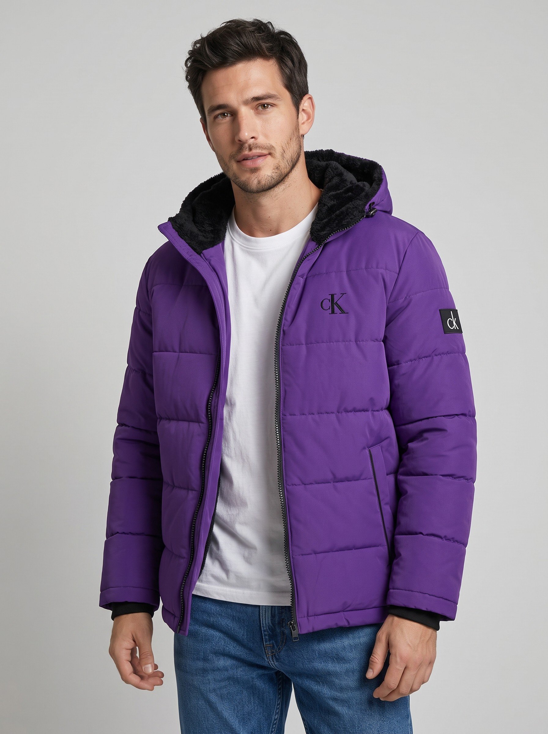 2026/10/1000050789.jpg C K WINTER PADING JACKET . ( COLOUR - PURPLE ) - Image 1