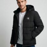 C K WINTER PADING JACKET . ( COLOUR - BLACK )